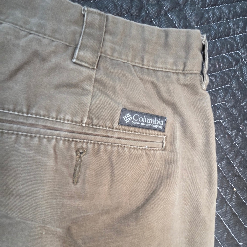 Columbia Sportswear Mens Chino Pants Brown Straight Leg Outdoor Casual 40x29